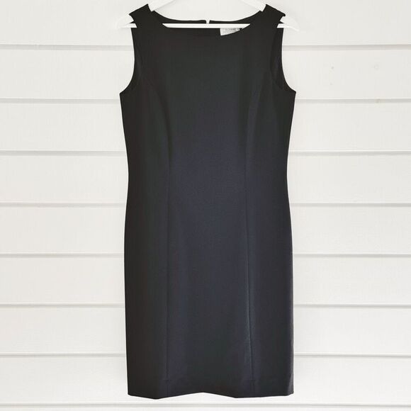 Tahari by Arthur Levine Classics Sleeveless Lined Shift Sheath Dress Size 6 - Picture 2 of 9